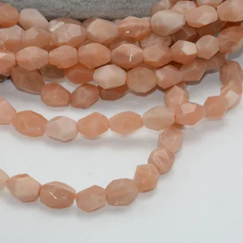 

Natural Moonstone / Sunstone Faceted Nugget Bead 11x15-12x16mm