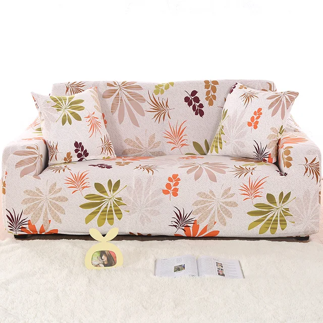 Printed Sofa Cover Furniture Japanese Slip resistant Cloth Art Spandex Stretch Sofa Cover for