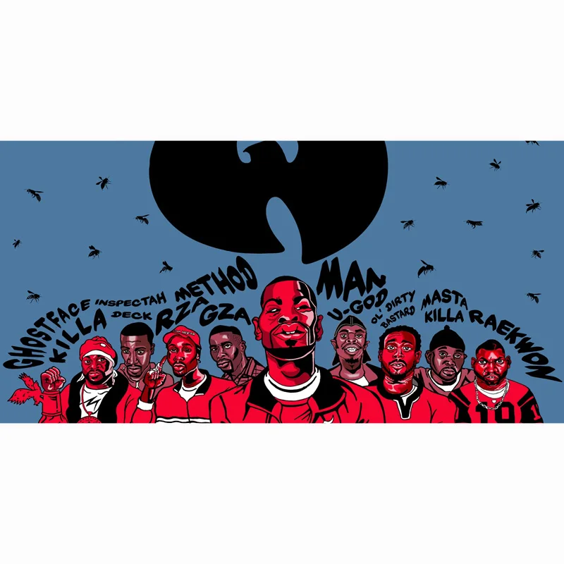 

Bath Towel Bamboo Fiber Wu-Tang Clan Pattern Printed Bathing Towel Absorbent Beach Towels Suit For Home Travel 140x70cm