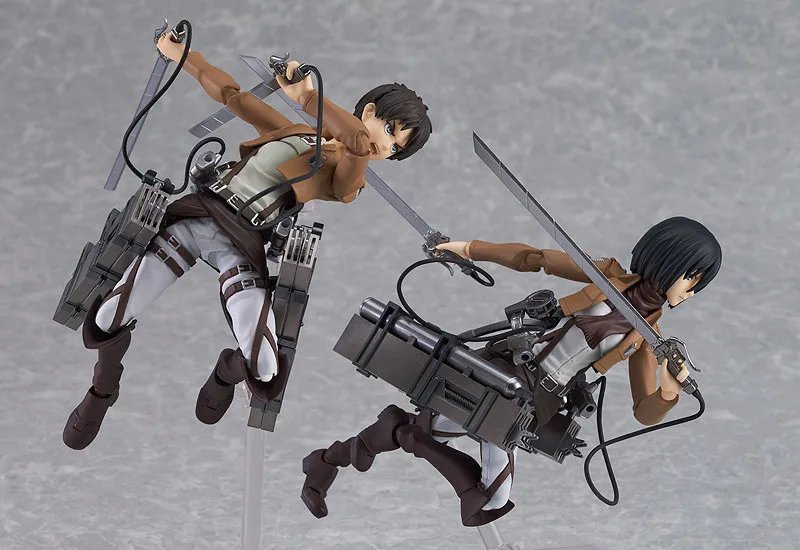 Горячая новинка 15 см атака на Титанов Eren Mikasa Ackerman Levi Rivaille Scout Regiment Скаут Легион фигурка игрушка кукла Рождество