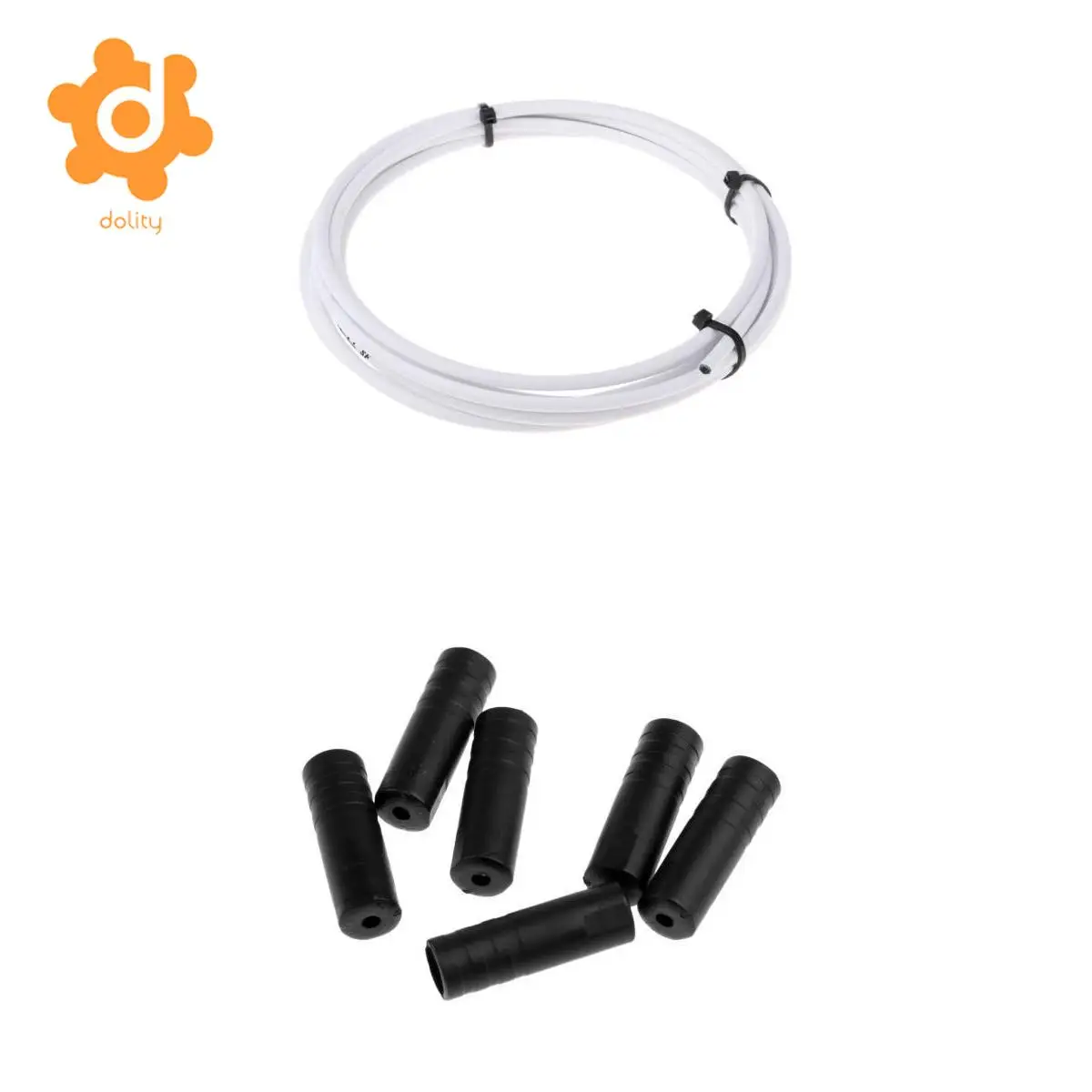 9.7 ft/Roll MTB  Road Bike Derailleur Shift Cable Housing Hose End Caps Tips Crimps Dust Cover 