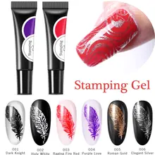 Гель-лак для штамповки ногтей 8 мл Черно-белый штамп печать полуперманентный замачивающийся Гель-лак для ногтей лак для штамповки пластины