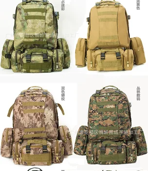

by dhl 50pcs Tactics Backpack Camouflage Mochila Men Women School Bags Molle Outside Rucksack Trek Backpacks Bag