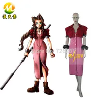 Final fantasy vii aeris 7 disfraces cosplay mujer fiesta de halloween juegos de rol traje de la alta calidad del anime cosplay conjunto