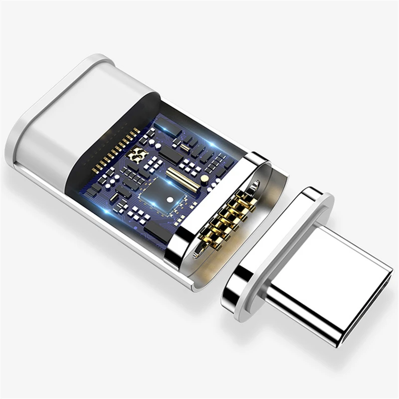 3A MAX type-C Магнитный адаптер для передачи данных для SAMSUNG S10 Plus S9+ Note 8 Xiaomi OnePlus 7 6T 5 Быстрая зарядка Магнитный USB-C разъем