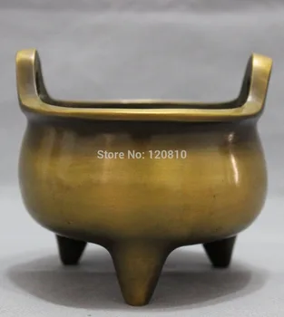 

WBY Tibet Bronze Figurine Collect Pray Worship Statue Buddhism Incense Burner Censer