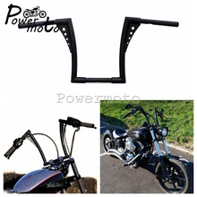 1" Rise 1-1/4" черный мотоцикл на заказ APE вешалка руль Жир Бар Ручка для Harley Sportster Touring Dyna