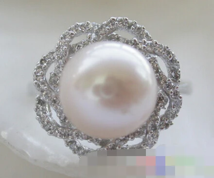

00544 white ROUND PEARL RING