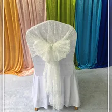 Кружево стул Вытяжки шапки Пояса лук Настольная дорожка скатерти, салфетки Ткань юбка наложения Лен свадьбу Аксессуары
