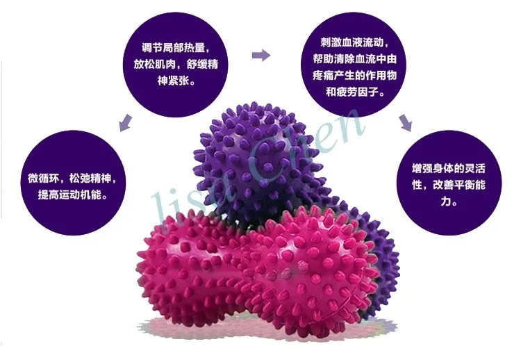 165*70 мм массажный шарик колючие арахисовое мяч терапии триггера точка Йога выпуска мышечной усталости crossfit инструмент soft полые