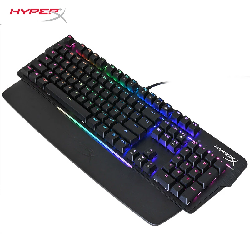 KINGSTON HyperX Mars RGB Механическая игровая клавиатура Регулируемая клавиша цвет фона и яркость электронная Спортивная клавиатура