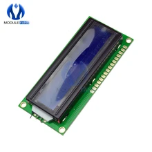 Azul 1601 16x1 personagem digital display lcd módulo lcm stn splc780d ks0066 led retroiluminação 16 única linha placa de interface