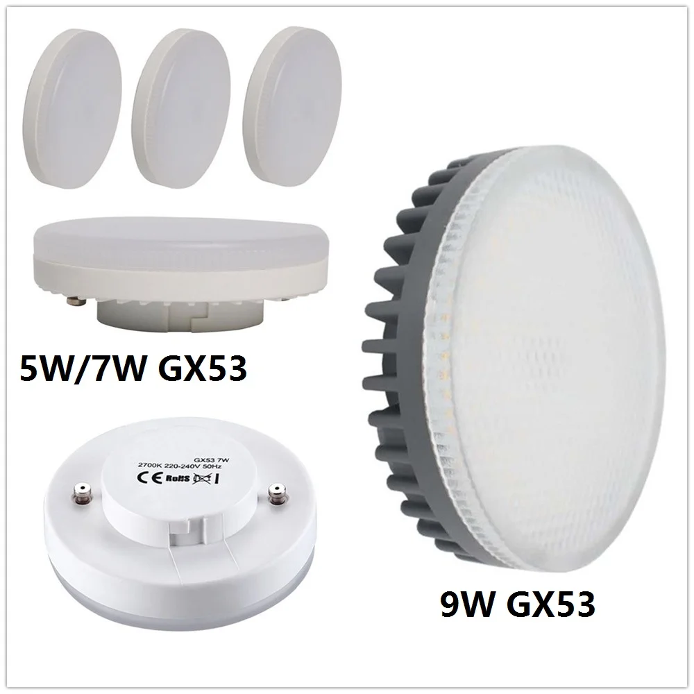 LED GX53 Ampoules 5 W 7 W 9 W Spot super bright led lampe smd2835 gx 53