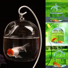 Висячие прозрачные вазы ручной работы Рыбная Чаша Украшение настольные растения стеклянный аквариум креативный