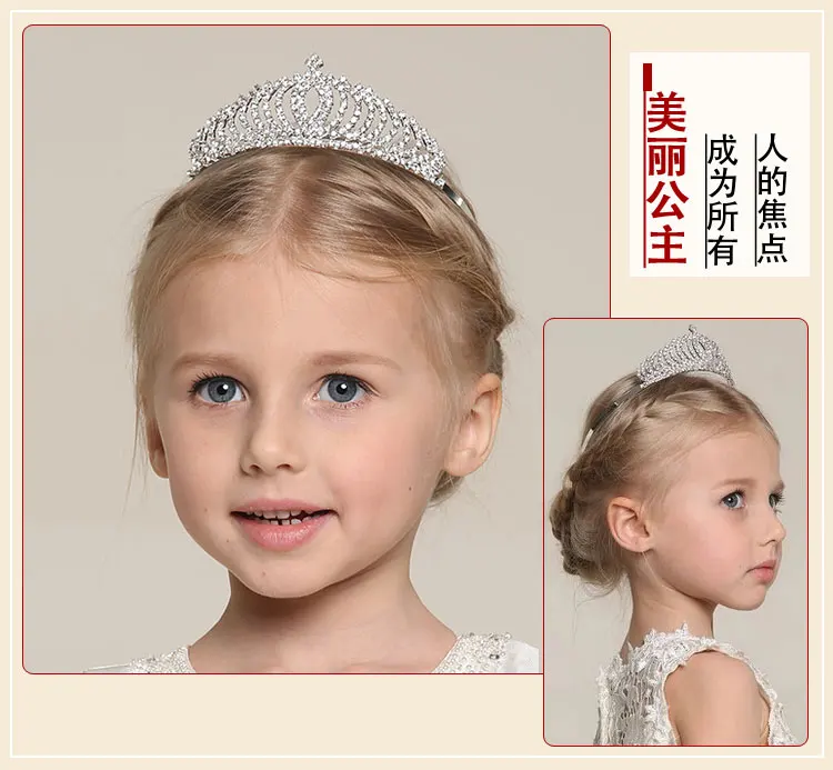 Belle Beau Girl Princess Tiara, Girl Crown, Sparkling Rhinestone Tiara Comb Crown, Princess Tiara Set (13)