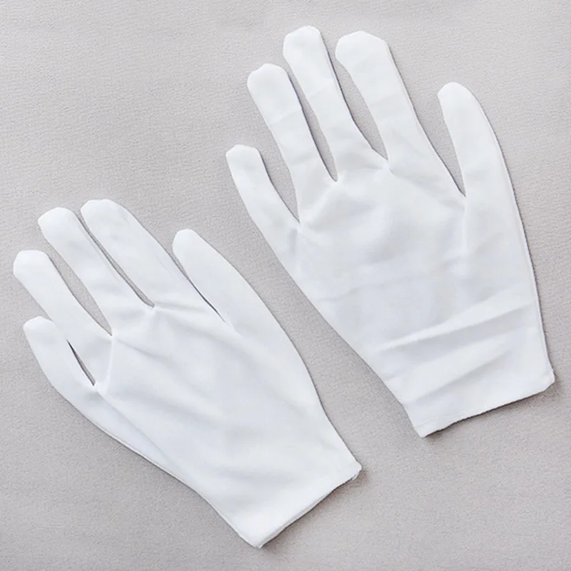 

12 Pairs White Labor Insurance Thick Cotton Work Cotton Cloth Thin Medium And Thick Etiquette Wenwan Quality Inspection Gloves
