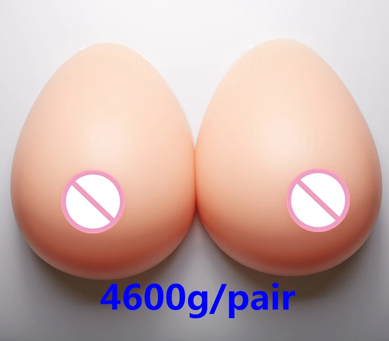 

4600g/pair Large Boobs Adhesive False Breasts Artificial Breast Enhancers Crossdressering Fake Silicone Breast Forms