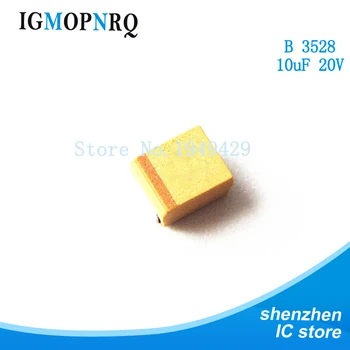 

20pcs B 3528 10uF 20V SMD tantalum capacitor