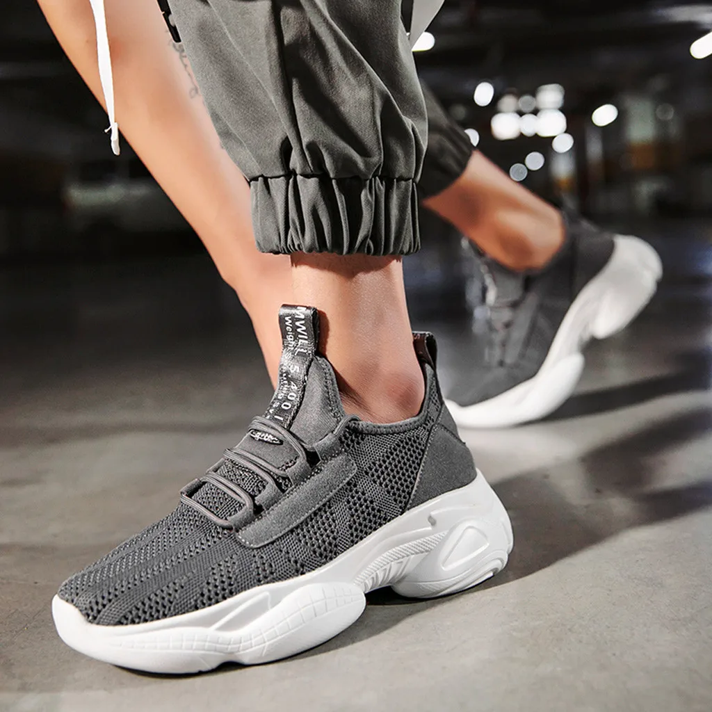 

Sneakers Men Casual Shoes Lightweight Breathable Walking Footwear Flying Weaving le Running Shoes Sport Trainers Leisure Zapatos