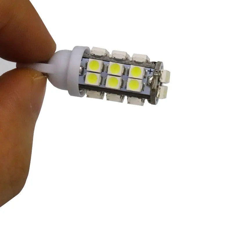 100 шт. T10 28 SMD 1210 3528 Светодиодный 168 W5W 194 Клин светильник сигнальных ламп белого и синего цвета красный светодиодный автомобильный светильник s авто лампы, работающего на постоянном токе 12 В в 168Lm