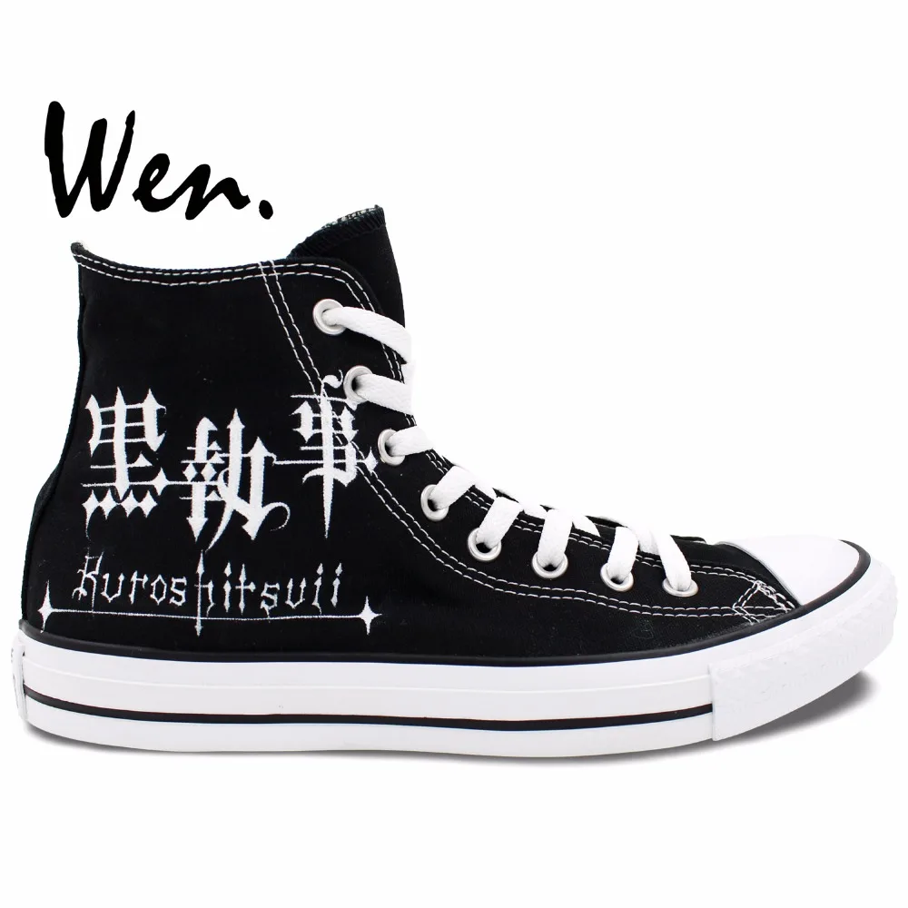 Wen Anime Hand Painted Shoes Design Custom Black Butler ...