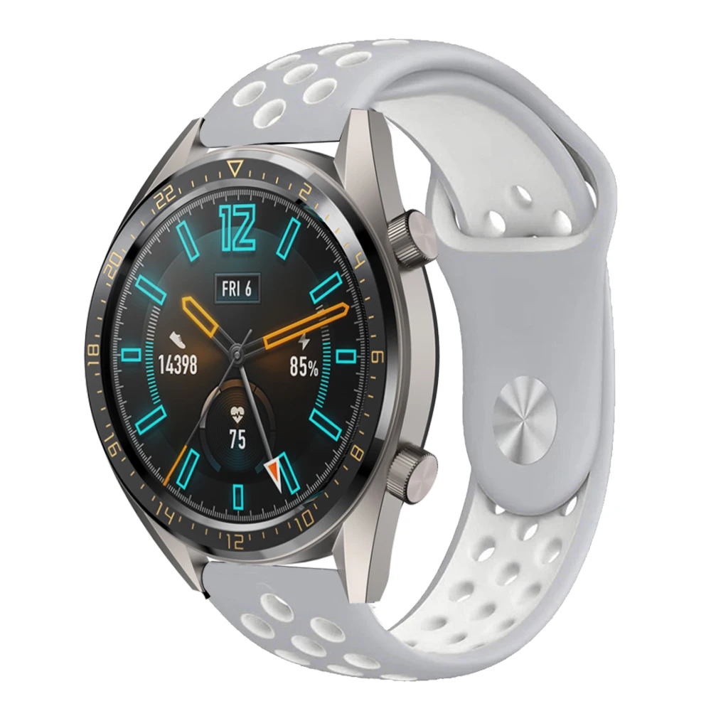 Силиконовый ремешок 22 мм для Huawei Watch GT Смарт часы Samsung Galaxy 46 Силиконовые Ремешки