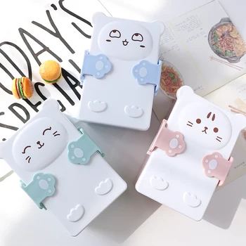 

Unibird 1Pc Cartoon Plastic Microwave Lunch Box for Kids with Compartments Children School Bento Box Picnic Food Container 900ML