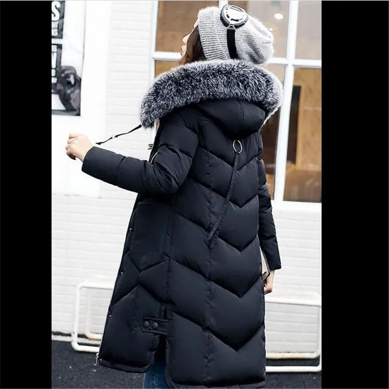 Filles Épais rouge Mode M 2018 Femmes rose Chaud Down De Noir ardoisé Style D'hiver Capuchon Grands Veste Survêtement 3xl Long Green Manteau À Parka Chantiers Élégant bleu Nouvelle Collar Fur Gray Coton gris army red zzwq1Axa6