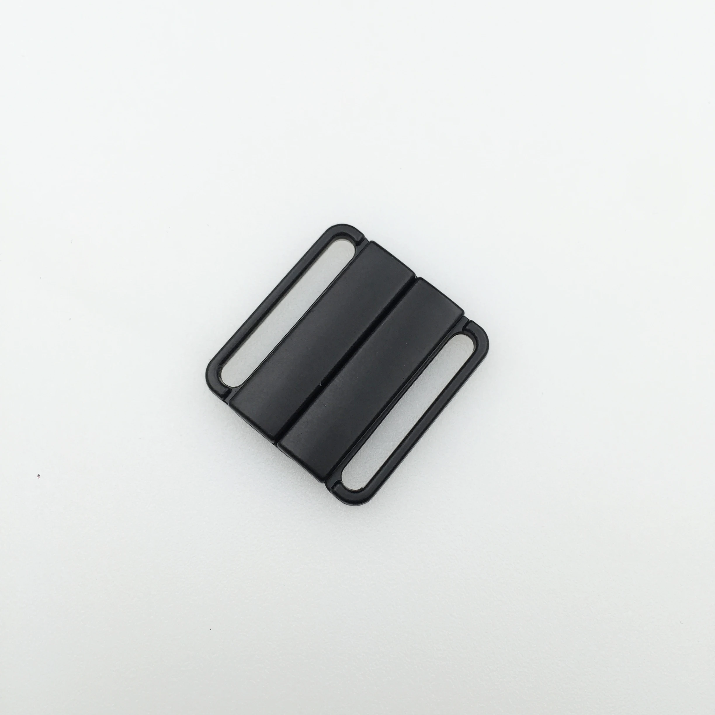 

High quality 20mm black alloy lingerie bra clip clickers metal front closure swimming back buckles