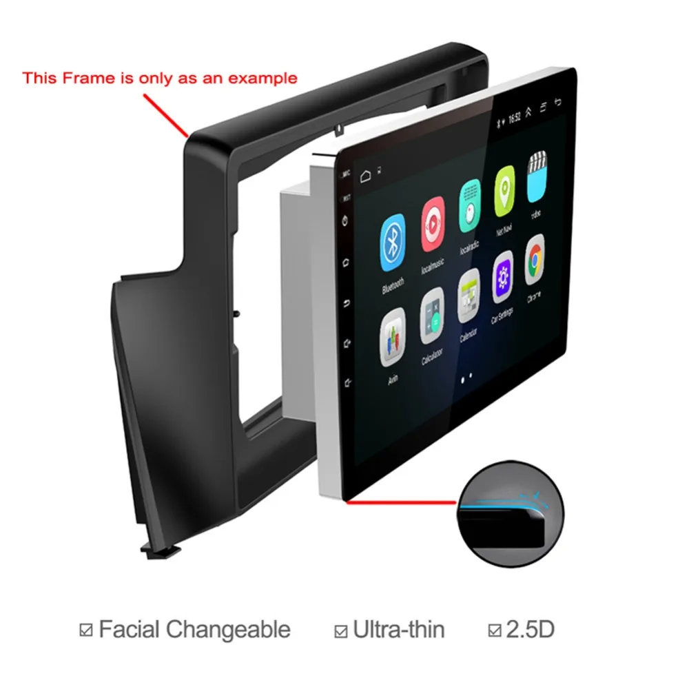  Super Slim Touch Screen Android 9.1 radio GPS Navigation for Chevrolet SAIL 2015-18 headunit tablet