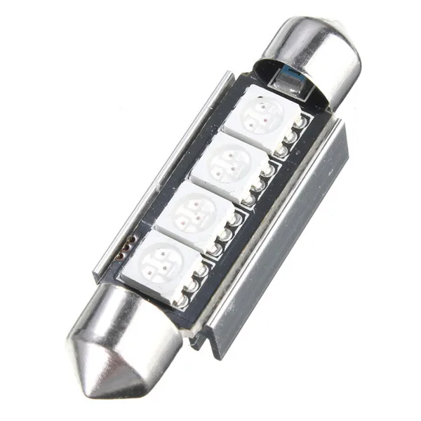 

High Quality 42MM 4 LED 5050 SMD Canbus Error Free Red Car Auto Interior Festoon Dome Map Light Bulb Lamp DC12V