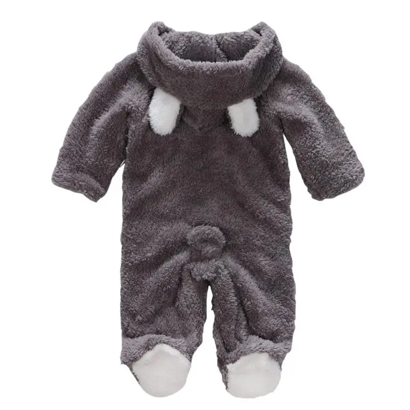 Baby Rompers Autumn Winter Warm Newborn Baby Girl Clothes Set Cute 3D Bear Ear Jumpsuit Baby Boy Clothes Set Baby Clothing Sets