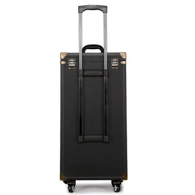  New Women Trolley Cosmetic caseNails Makeup ToolboxDetachable Foldable Beauty Box on wheel Travel b