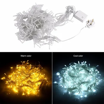 

9.8ft x 9.8ft 300LED Window Curtain String Fairy Lights Wedding Christmas Decor terraza y jardin guirlande led pile eid slingers