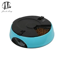 Кормушка для собак из АБС-пластика с ЖК-дисплеем, 6 кормушек для собак, автоматические кормушки с дистанционным управлением, кормушка для домашних животных, миска для собак и кошек