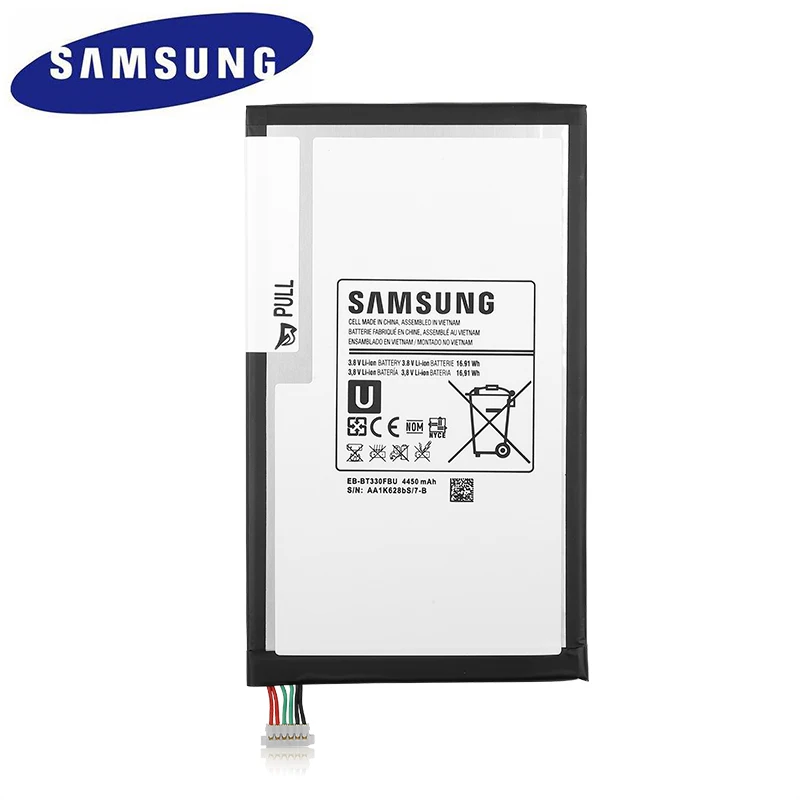 Samsung 4450 мА/ч, EB-BT330FBU EB-BT330FBE Замена Батарея для samsung Galaxy Tab 4 8,0 T330 T331 T335 SM-T330 SM-T331