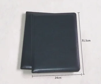 

[Free shipping] PU FX89 zipper card/pen holder file pocket company manager office use portfolio , 1pc/lot Factory Direct