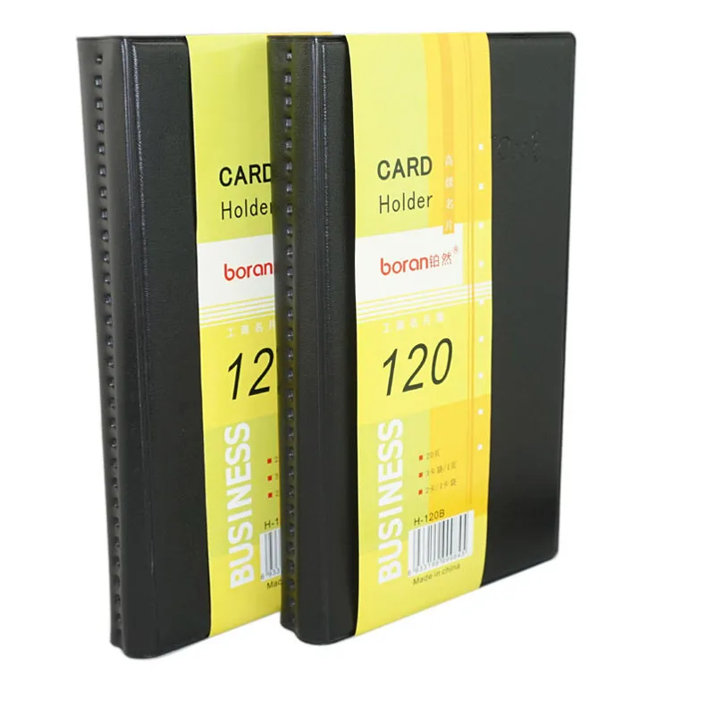 Кожаный 120 карт ID кредитный держатель для карт чехол-книжка Органайзер#0