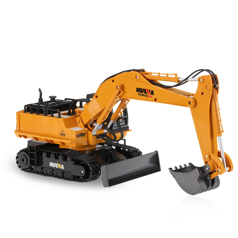HUI NA TOYS NO.1510 2.4GHz 11CH RC Car Model Metal Alloy Engineering Electronic RC Excavator Heavy Machinery Music RC Toys (6)