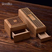 Бамбуковая подставка для ароматических палочек с выдвижным ящиком Joss-stick Box полый ароматерапия Joss-stick Box домашний офис Чайный домик