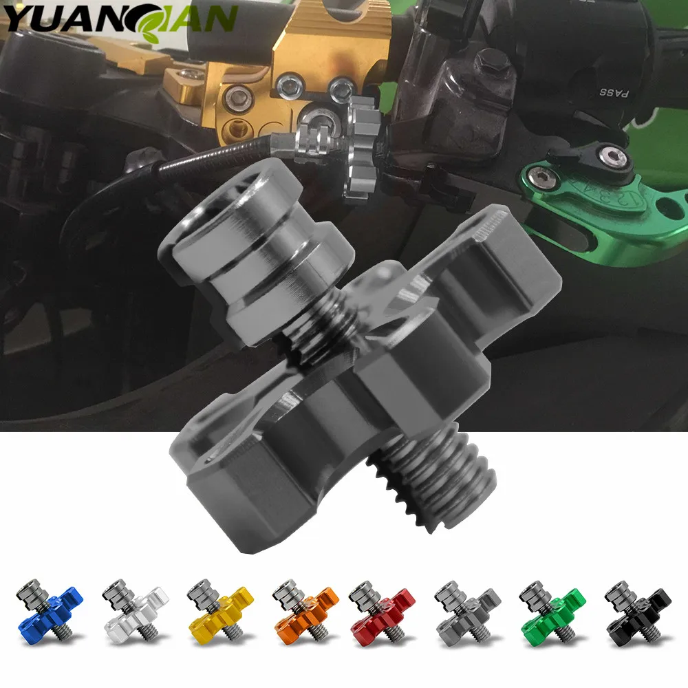 Universal M8 M10 Motorcycle CNC Clutch Cable Wire Adjuster Screw For