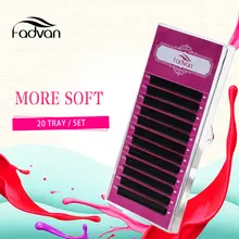 20 лотков/лот эллипса плоские ресницы удлинитель ресниц натуральные 12 линий/коробка накладные ресницы экономия времени высококачественные пазовые ресницы