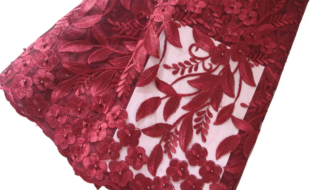 nigerian lace fabric wine