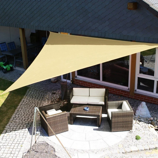 3m 3 6m Trigle Sun Shade Sail Canopy Patio Awning Garden Uv Block 3m 3 6m Trigle Sun Shade Sail Canopy Patio Awning Garden Uv Block Top Shelter
