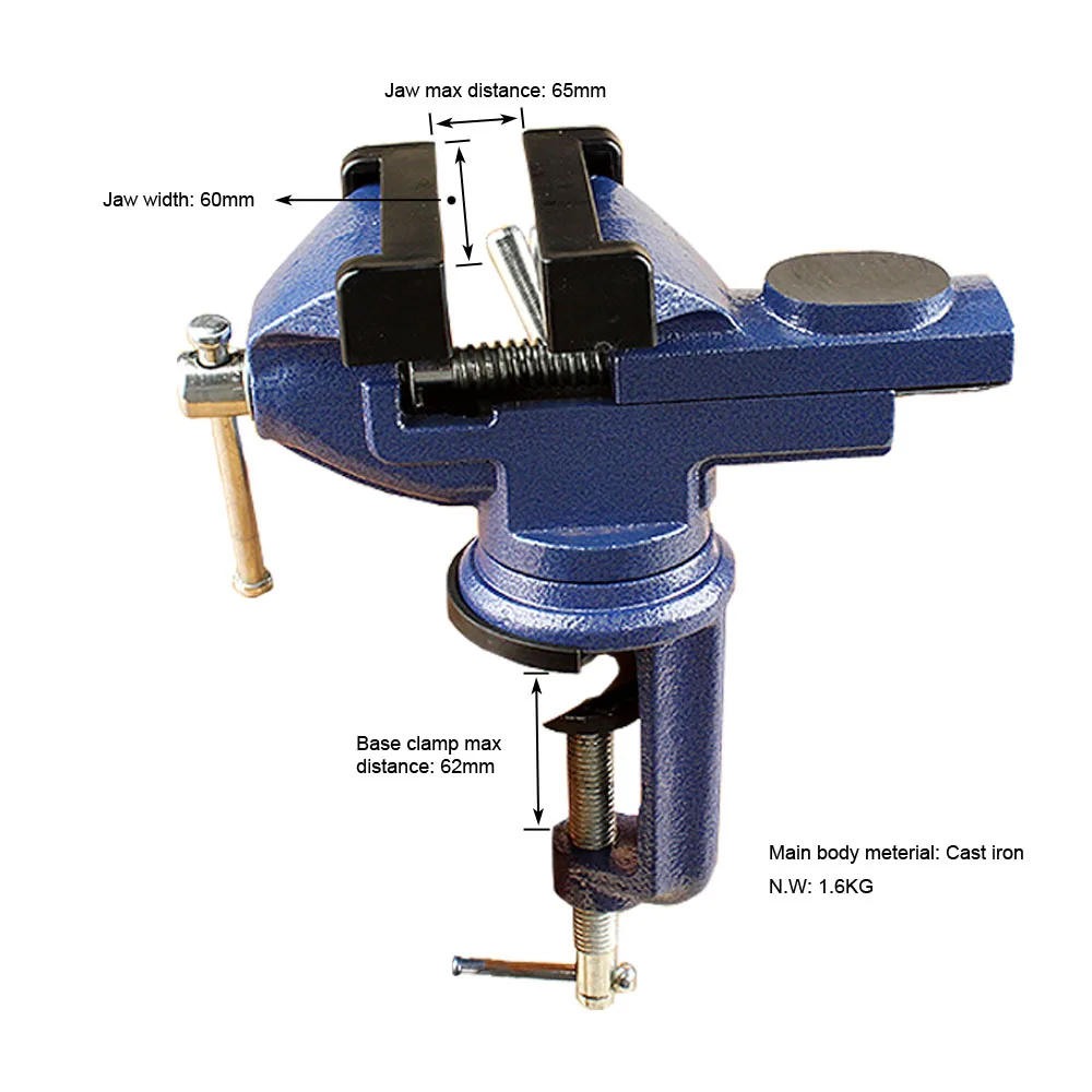 Amyamy Mini Table Vice Bench Screw Bench Vise For Diy Jewelries