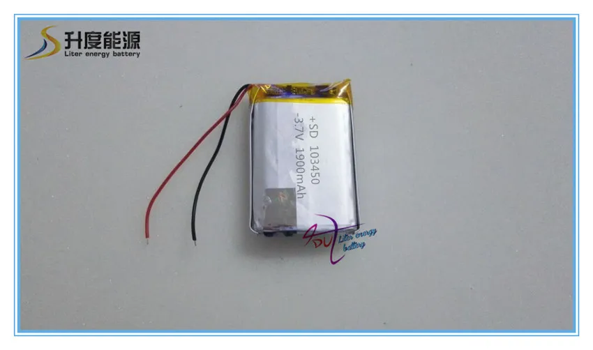 Завод продаж алюминия литиевая батарея/аккумулятор литий 103450 1900 мАч|battery