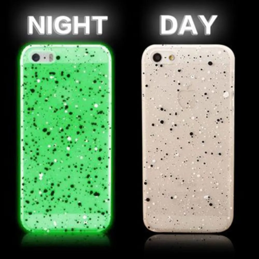 New Ultra Thin Luminous Glow in the Dark Case Plastic Phone Shell Skin
