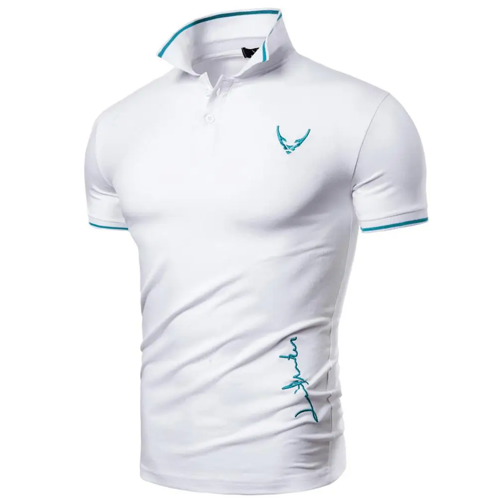

Fashion Personality Men's Summer Casual Slim Short Sleeve Polo Top Blouse Multi-Color Deer Polo Shirt Men's Short Sleeve Slim