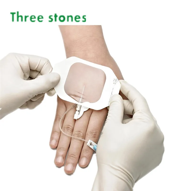 

100pcs/box 6cmx7cm disposable I.V. Cannula Dressings sterile transparent breathable waterproof PU film IV dressing stickers