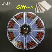 E XY 8 in 1 Wire Prebuilt Coils Clapton Quad Tiger Hive Alien Fused Clapton Mix
